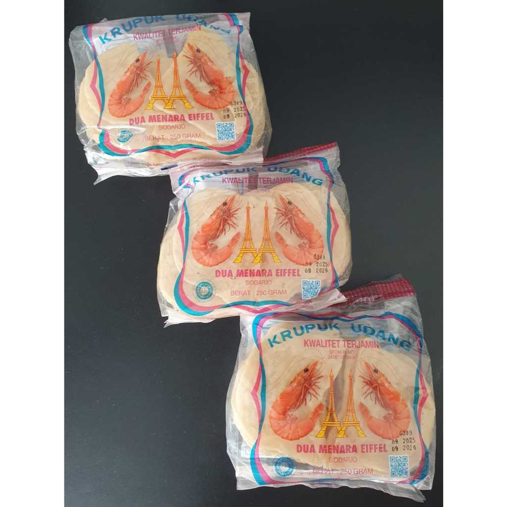 TWO TOWERS EIFEL SUPER SHRIMP CRACKERS ขนาดใหญ่ GK & STICK 250G