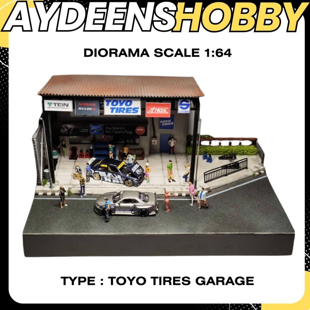 DIORAMA SCALE 1/64 TOYO TIRES GARAGE