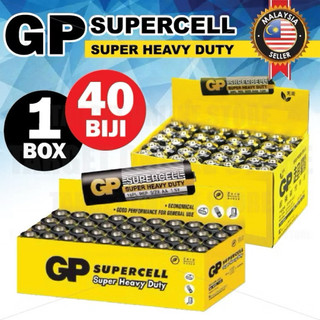 GP SUPERCELL Super Heavy DUTY 1box 40biji AAA Battery AA Battery GP AAA Bateri AABateri Remote Toys Alarm GP AAA BATTERY
