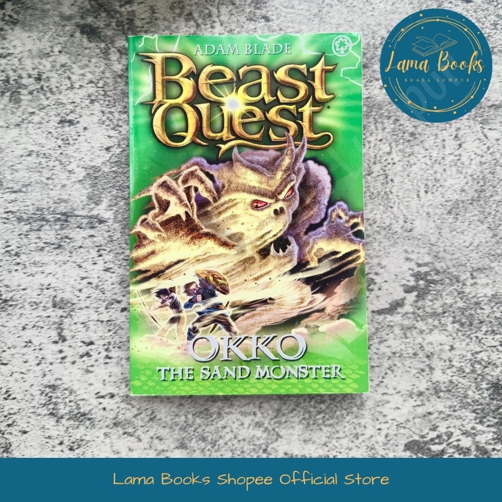 หนังสือลามะ: Kids Adam Blade: Okko The Sand Monster, Beast Quest Children English Fantasy BooK มือสอ