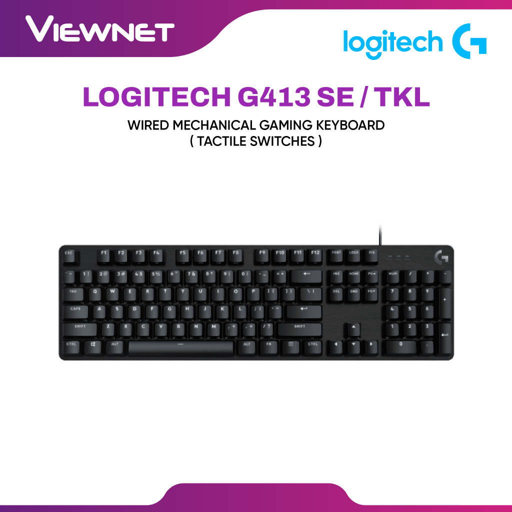 LOGITECH G413 SE / G413 TKL SE WIRED MECHANICAL GAMING KEYBOARD BACKLIT KEYBOARD TACTILE MECHANICAL 