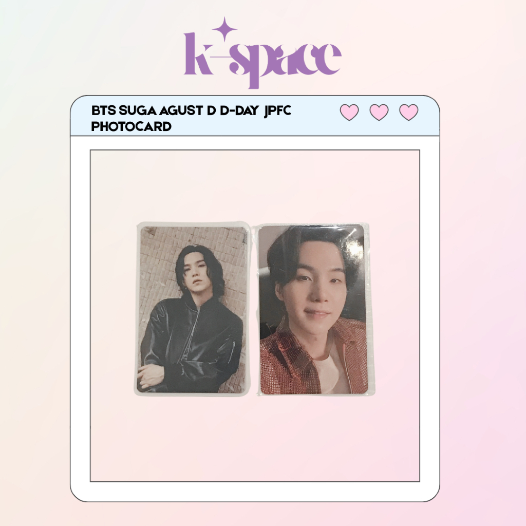 BTS SUGA AGUST D-DAY JPFC PHOTOCARD
