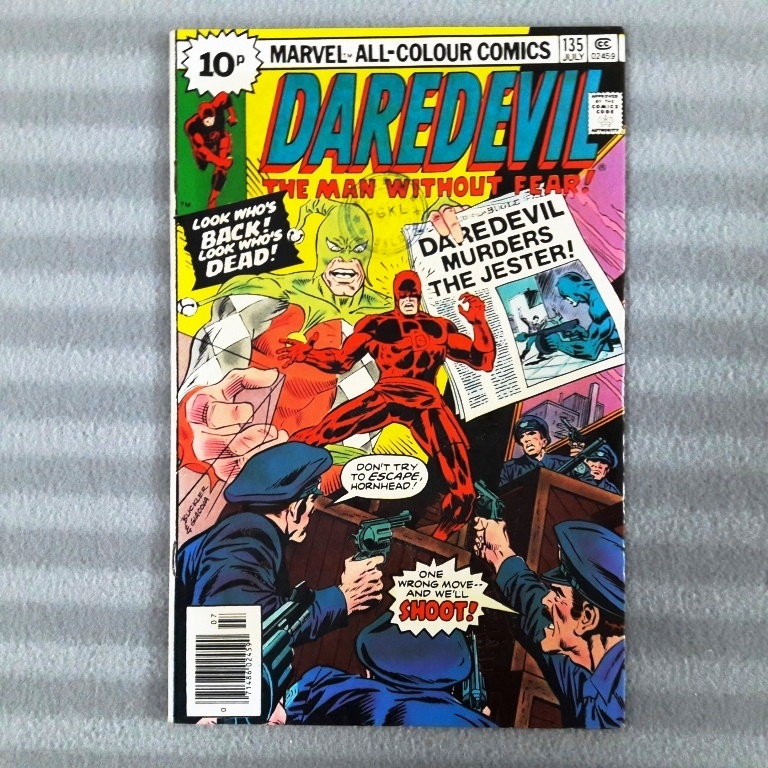 Daredevil 135 UK Price Variant (ซีรีส์ที่ 1 Marvel Comics) Marv Wolfman, Bob Brown