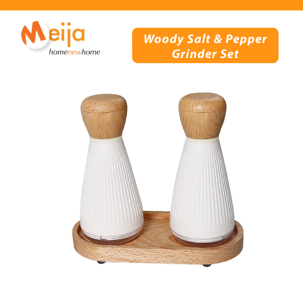 ชุดเครื่องบดเกลือและพริกไทย Meija Woody