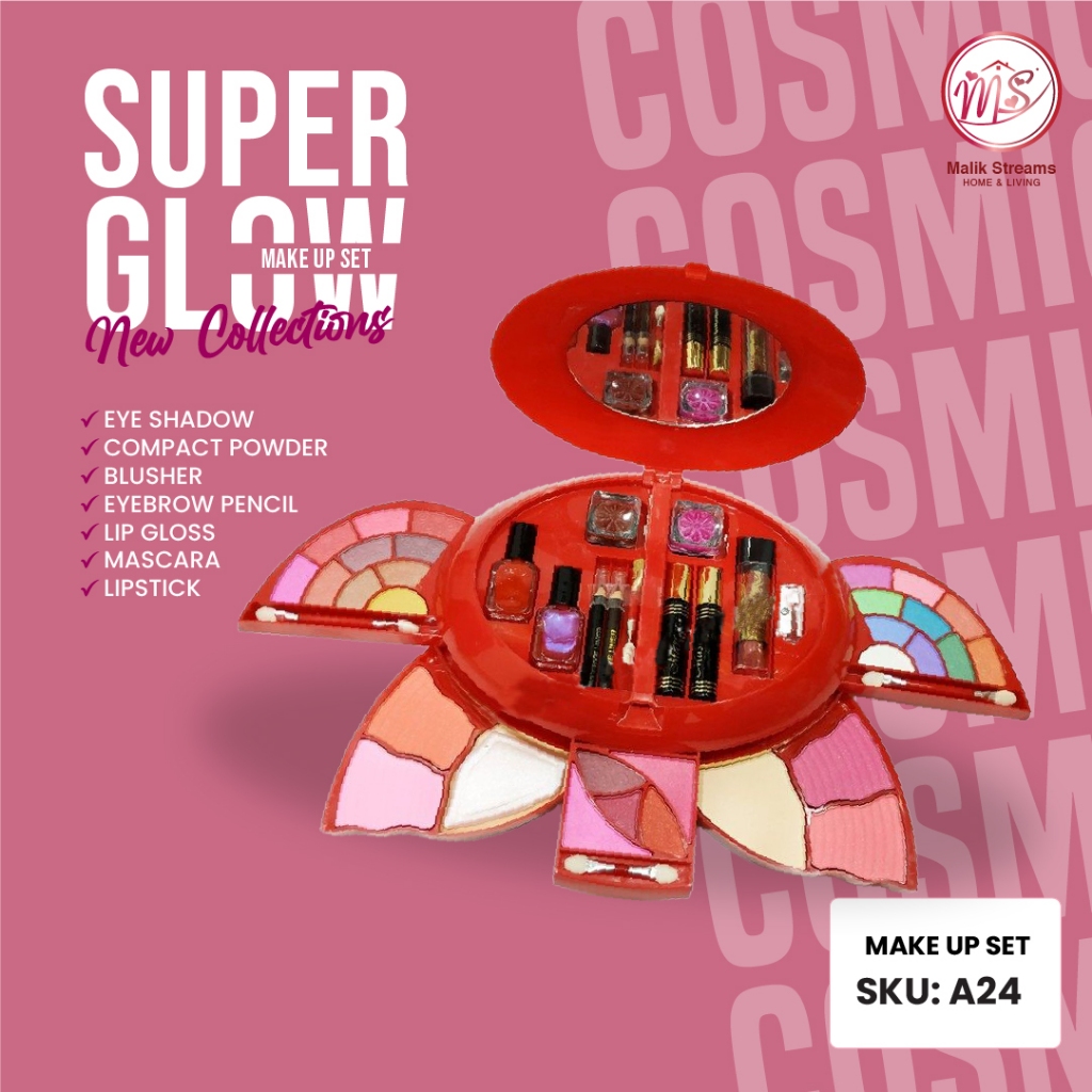 MS-A19 MS-A24 MS-T555 All In 1 Korea Makeup Kit Beauty Set คุณภาพสูง มาพร้อมกล่อง Kosmetik 22g 68g 8