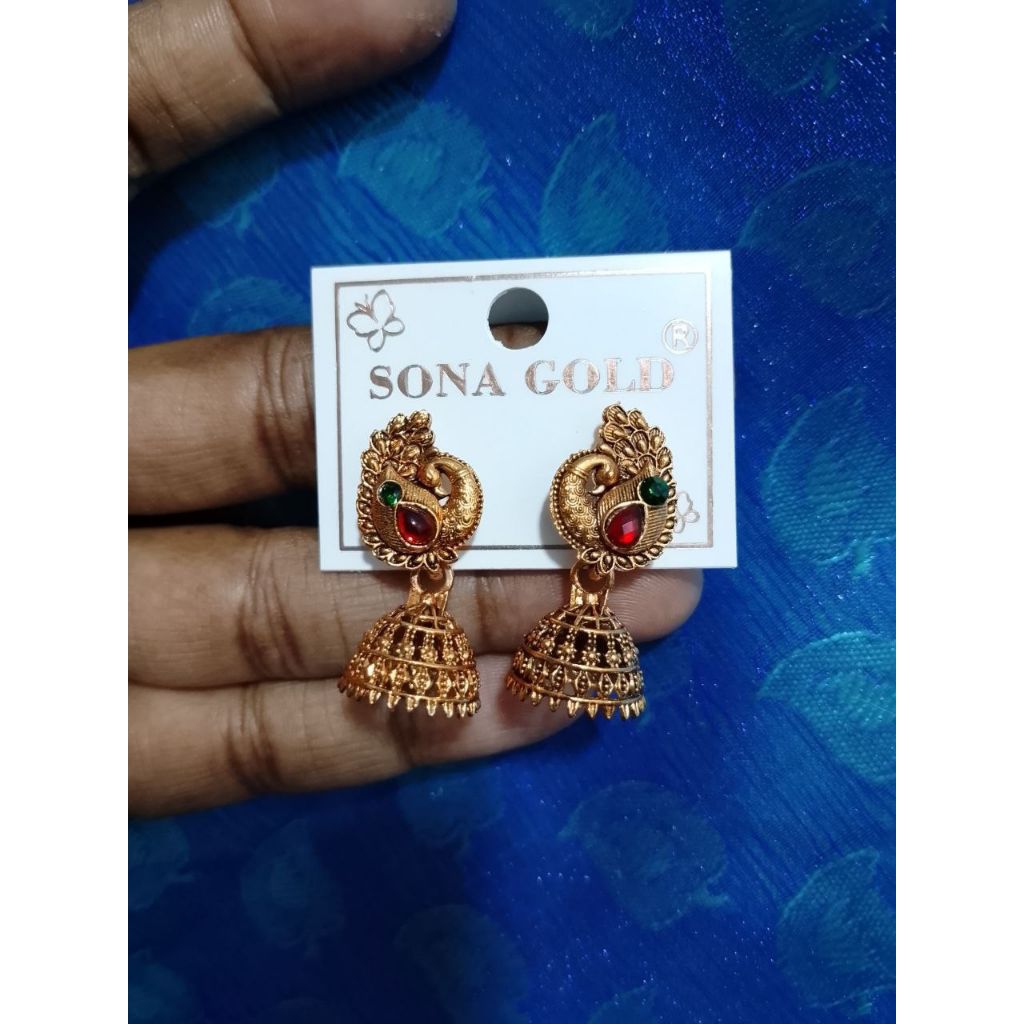 ต่างหูสวยๆ jumka jimikki ครอบคลุม jwellery indian ต่างหู ต่างหูสวยๆสําหรับผู้ใหญ่และเด็ก