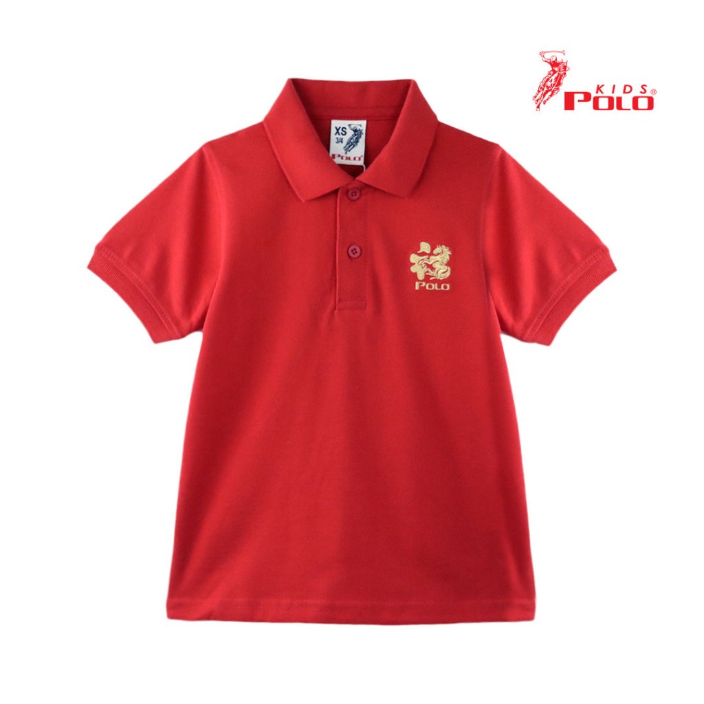 Polo Kids Boy Short Sleeve Collar Pique Shirts 01-104026