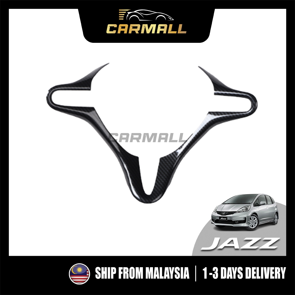 Honda Jazz Fit GE GE8 GG 2nd ตกแต่งภายในพวงมาลัยซับคาร์บอนไฟเบอร์ออกแบบ 2008-2014 Jazz GE CarMall Ac