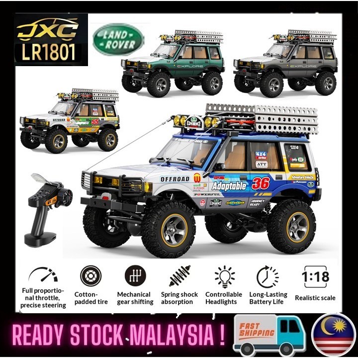 (NEW26) JXC LR1801 Land Rover 1/18 Scale LR1801 RC รถ 4WD Full Proportion Dual Speed จําลองปีนเขา Of
