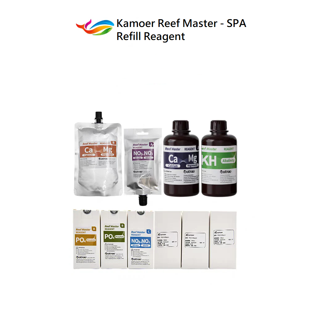 Kamoer - Reef Master - SPA Refill Reagent AIO (Kh, No2,No3,Po4,Ca,Mg) เครื่องทดสอบน้ําตู้ปลา