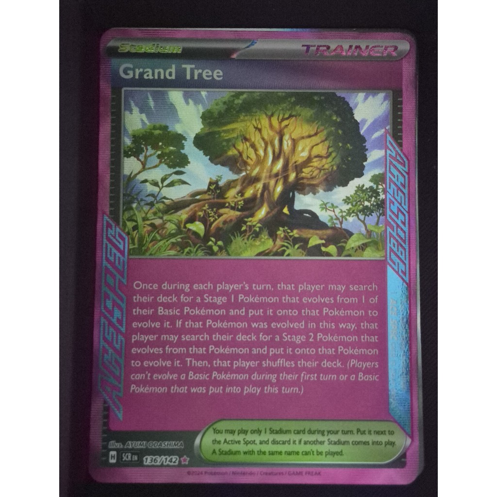 Pokemon TCG Grand Tree Ace Spec Trainer Stadium Card ภาษาอังกฤษ