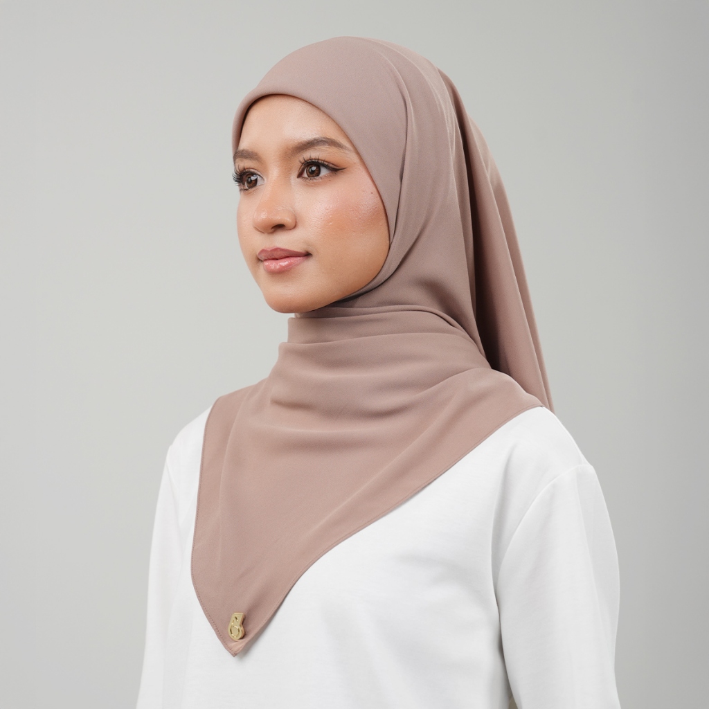 PETRONAS Chiffon Square Hijab - Frappe