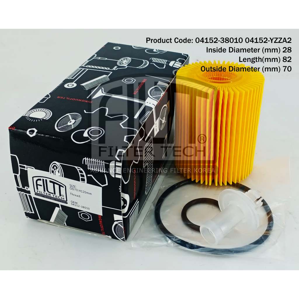 04152-YZZA5 YZZA2 04152-38010 กรองน้ํามัน FJ CRUISER MARK X GRX LEXUS GS300 IS250 GSE LS460 CROWN MA