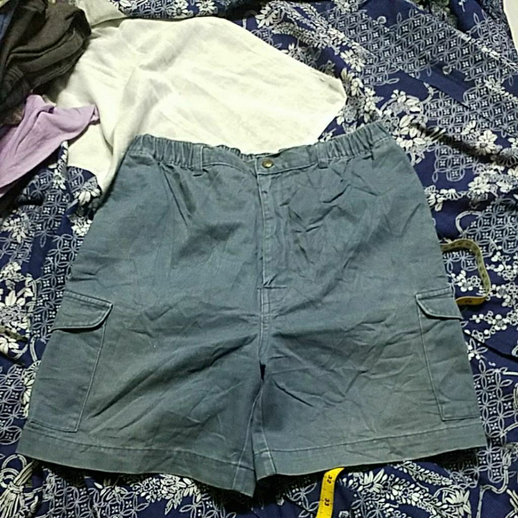 LLBEAN SHORTPANT CARGO KAIN KERASAK ขนาด 30 34X17 นิ้ว