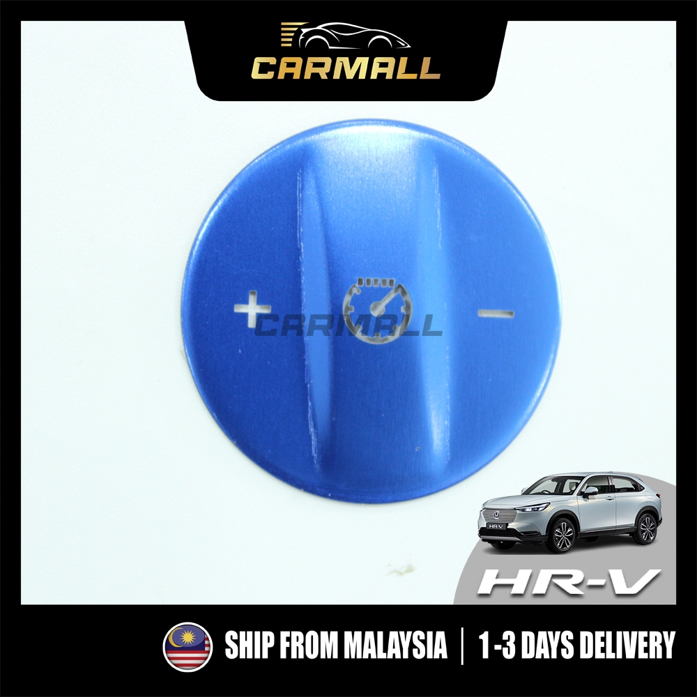 Honda HR-V HRV 2022 - 2025 เมตรปุ่มควบคุมซับสีแดงสีฟ้า HRV / VEZEL 2025 CarMall อุปกรณ์ตกแต่งรถยนต์