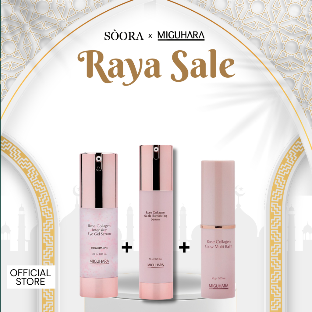 MIGUHAARA [ROSE COLLAGEN LINE] Rose Collagen Multibalm + Rose Eye Gel + Rose Youth