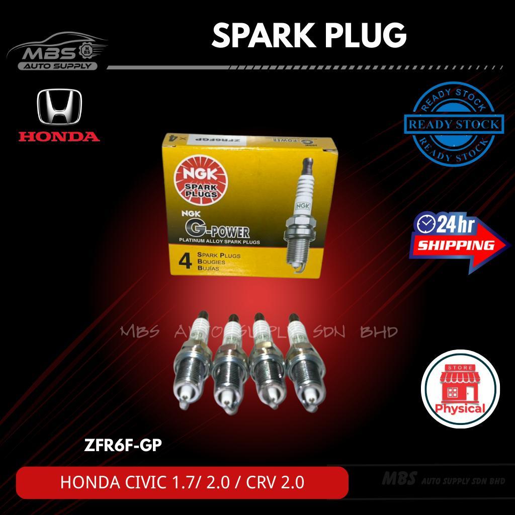 หัวเทียนสําหรับ Honda CIVIC 1.7 / 2.0 / CRV 2.0 ZFR6FGP NGK SPARK PLUG G-POWER ZFR6F-GP
