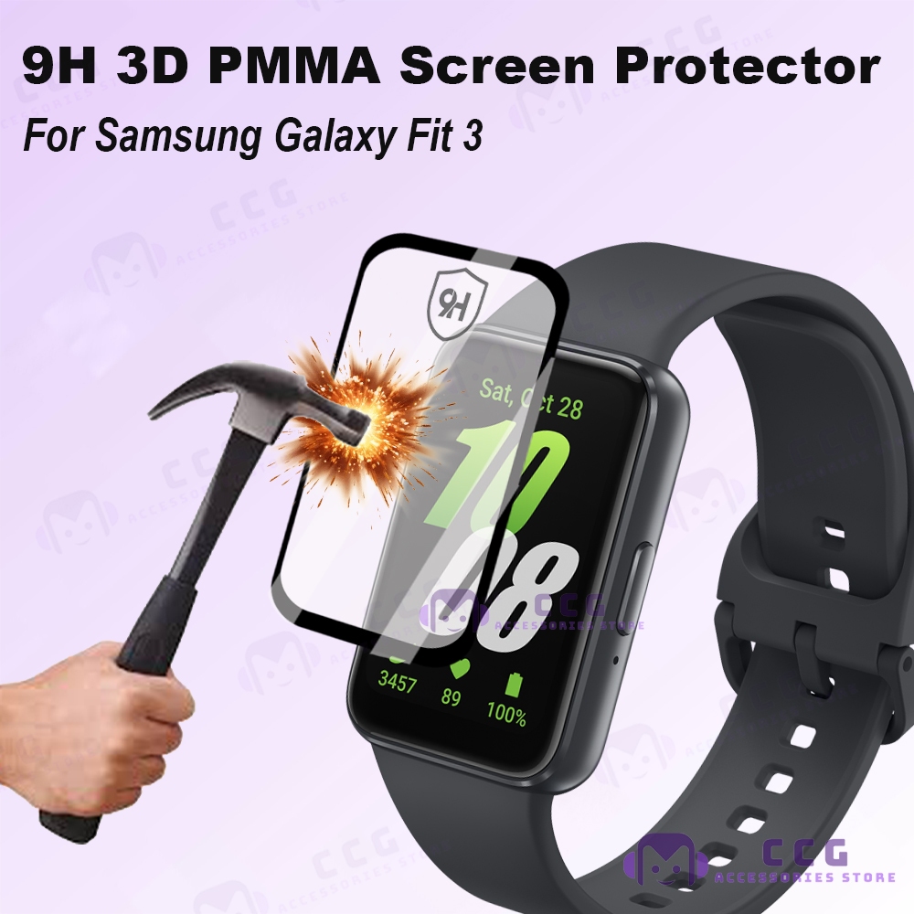 Samsung Galaxy Fit3 ปกป้องหน้าจอ 3D PMMA 9H Samsung Fit 3 Hydrogel TPU Jam Tinted Soft Film Samsung 