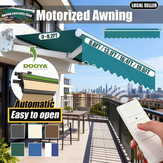 Electric awning, awning, retractable awning, sunshade, rain shelter. (The electric version requires purchasing a motor)