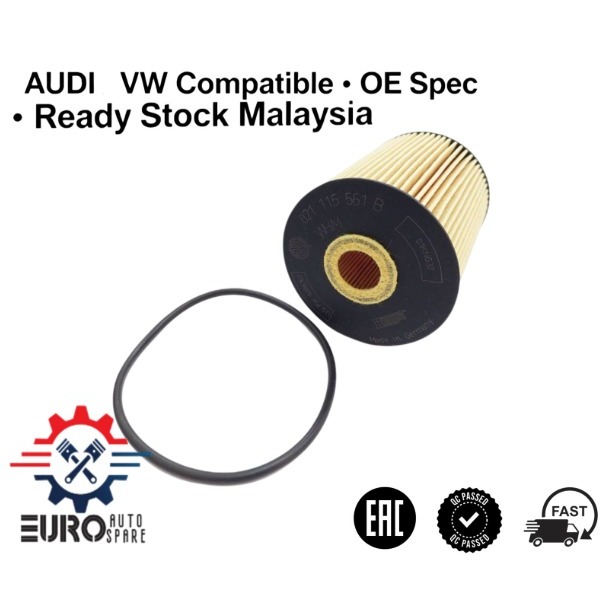 กรองน้ํามันเครื่อง VW/AUDI สําหรับ VR6 ENGINE Q7 3.6 CAYNNE 3.2 3.6 TOUAREG 3.2 3.6 021115562ก 95510