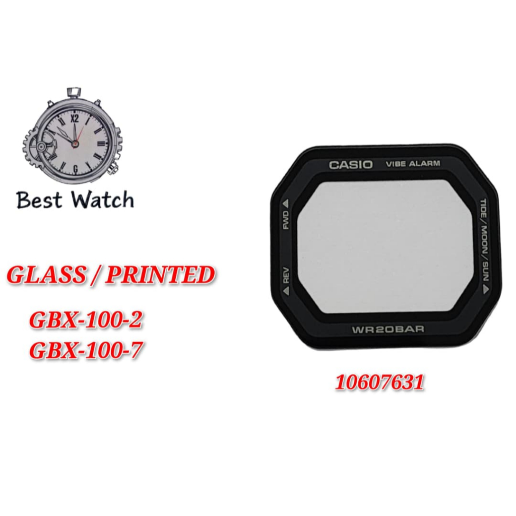 Casio G-Shock GBX-100-2 / GBX-100-7 - อะไหล่สํารอง - GLASS/PRINTED