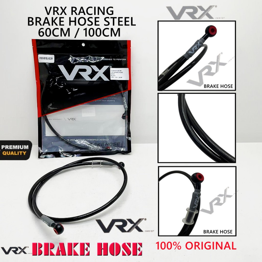 VRX Racing สายเบรคเหล็กคุณภาพสูง 60CM & 100CM ( หน้า / หลัง )
