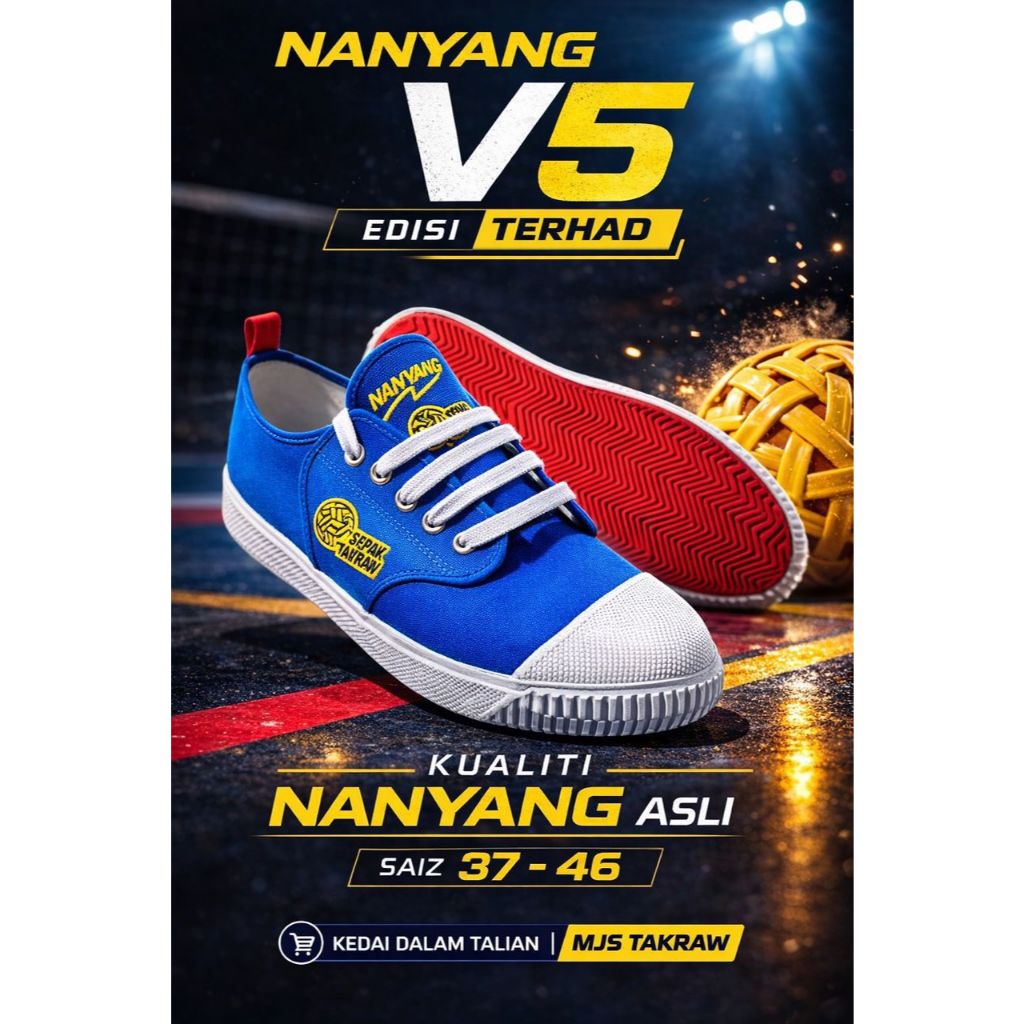 [MJS][SIZE 37-46] Nanyang V5 Kasut Sepak Tak Nanyang V5 Limited Edition