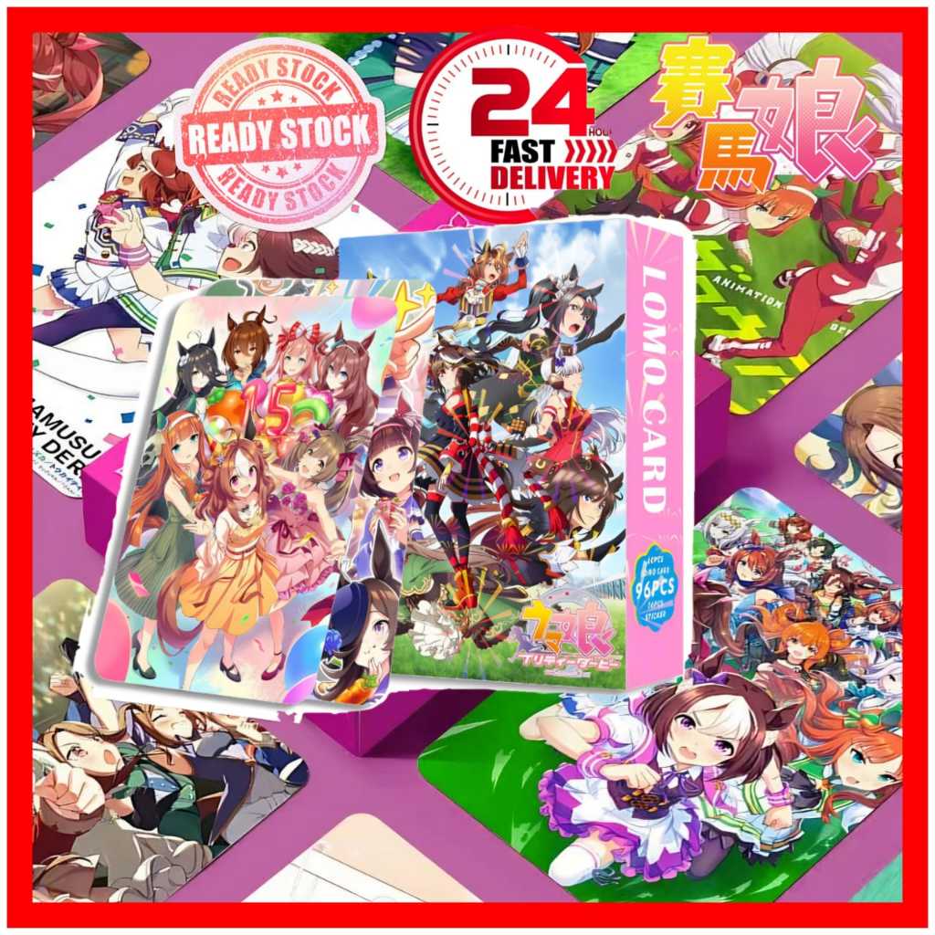 92 ชิ้น/เซ็ต Uma Musume Pretty Derdy อะนิเมะ Lomo การ์ดสติกเกอร์ภาพพิมพ์อัลบั้ม