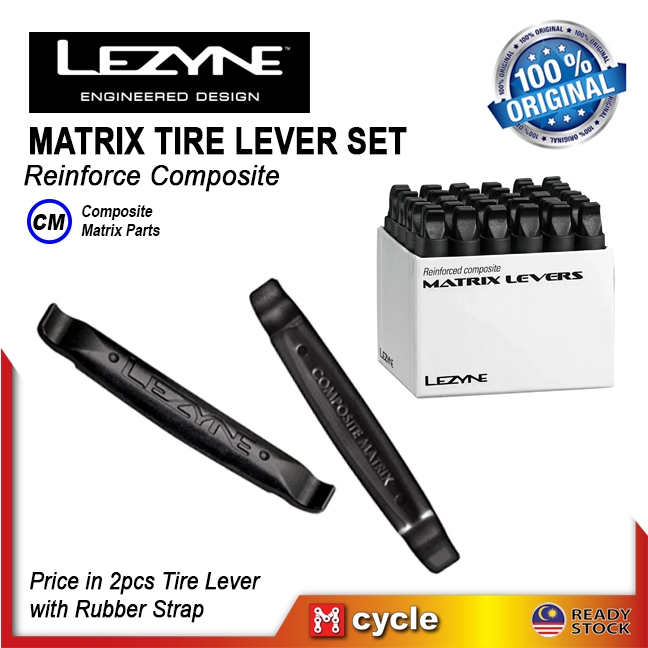 LEZYNE Matrix คอมโพสิตยางคันโยกสําหรับ Roadbike Tubeless MTB ยางเจาะชุดเครื่องมือซ่อมแซม
