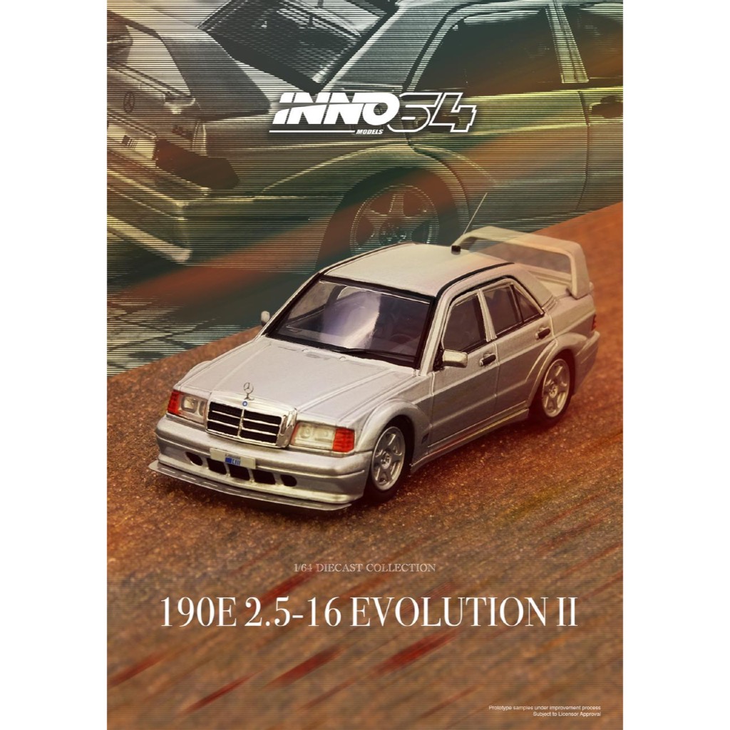 รุ่น INNO64 1/64 IN64-190E-SIL MERCEDES BENZ 190E SILVER