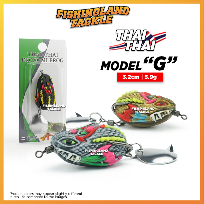 Thai Thai Thai Model G Soft Frog 3.2cm 5.9g Fishing Lure Umpan Katak Getah Casting Haruan Snakehead