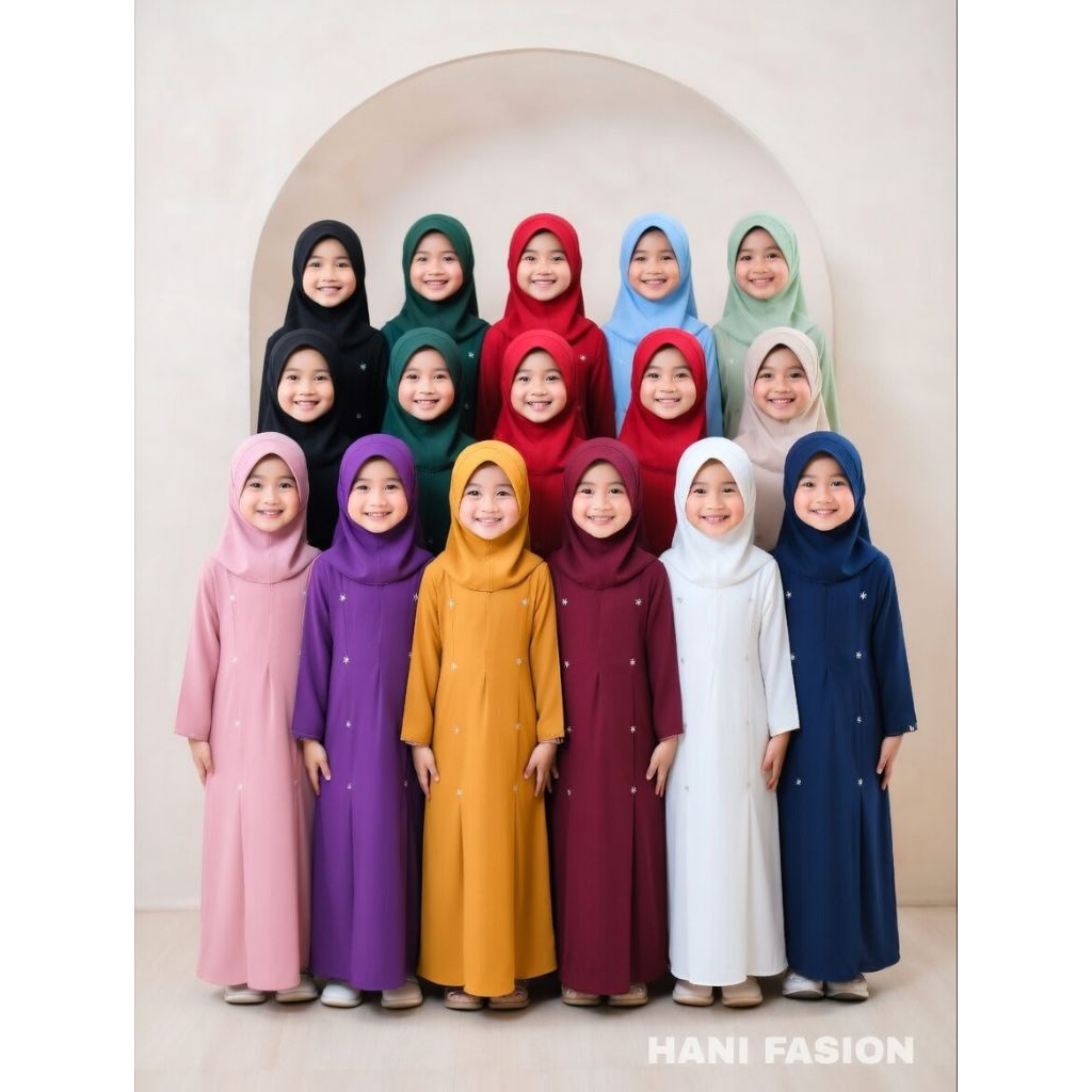 JUBAH BUDAK FANCY ITALIAN CREP IRONLESS