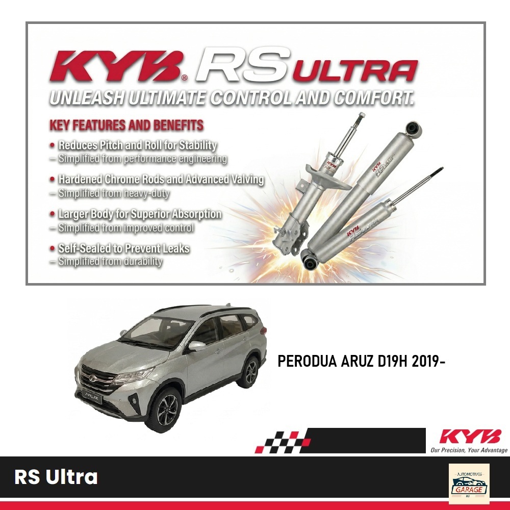 KYB RS ULTRA SHOCK ABSORBER - PERODUA ARUZ D19H 2019