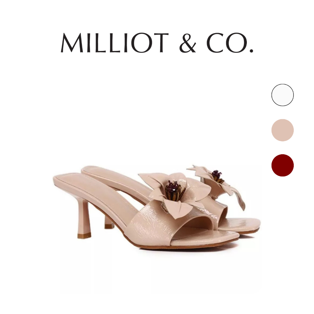 Milliot & Co Reese Floral Sandals Heels
