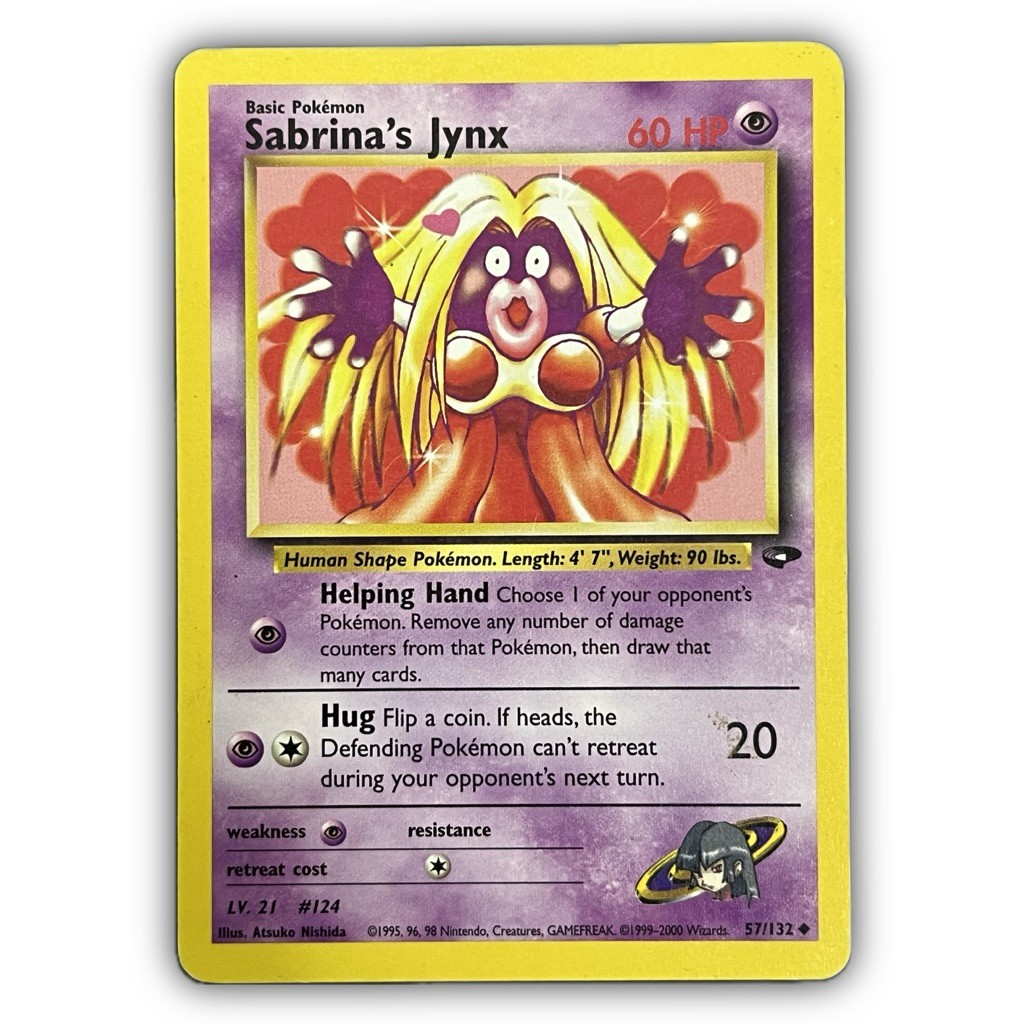 การ์ดโปเกมอน TCG - EN (HP) Sabrinas Jynx 57/132 Gym Challenge Unlimited Non Holo Cards