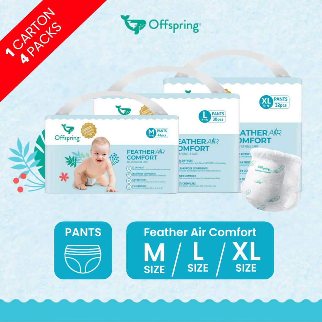 [Carton] OFFSPRING Feather Air Comfort - กางเกง  4 (M44s / L38s / XL32s)