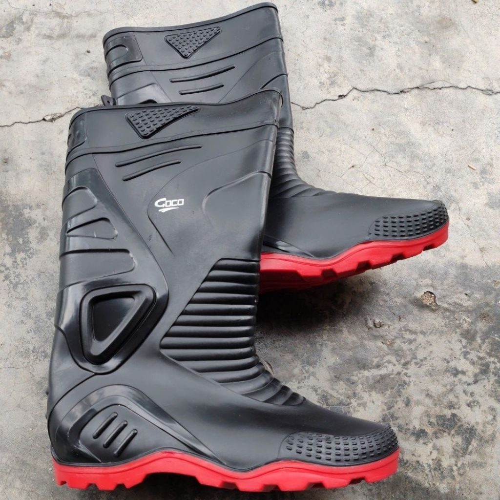 GOCO RUBBER RAIN BOOTS/ SAFETY PVC BOOTS GOCO 981