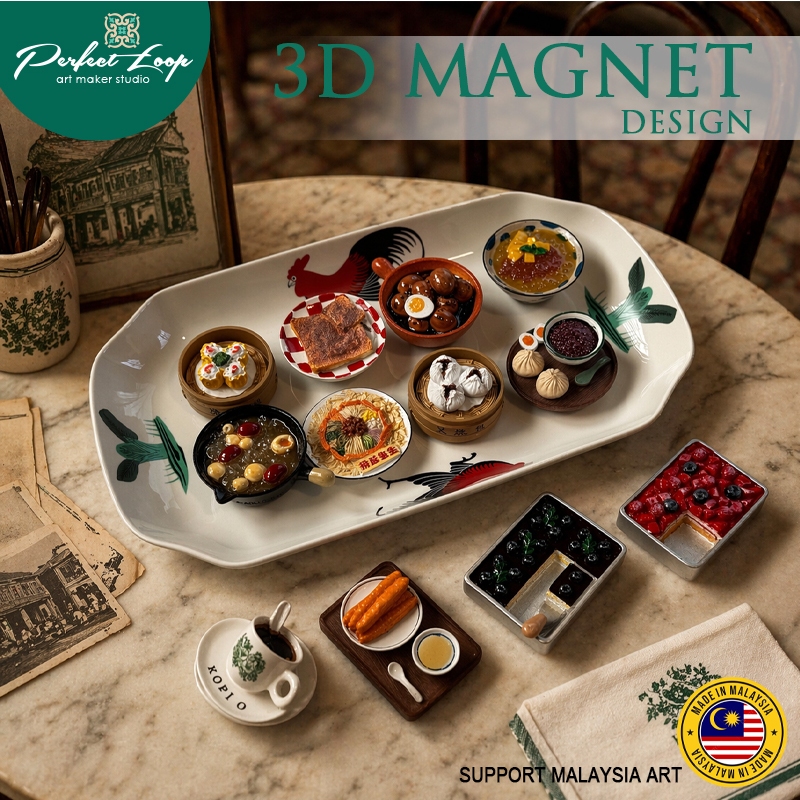3D Magnet Asian Unique Cute Food Culture Design Concept (Limited Edition) คุณภาพดี