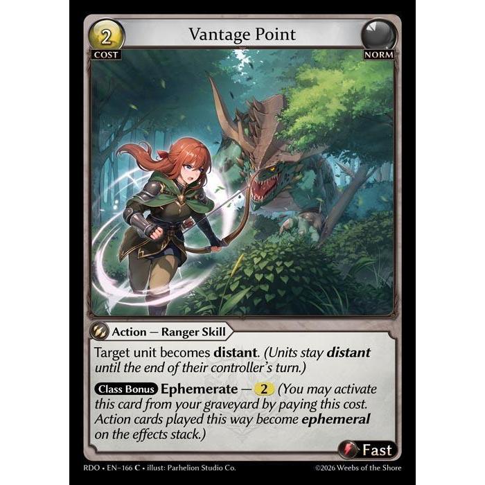 💥 Grand Archive TCG (Playset) | จุด Vantage (C) | EN-166 การ์ดเพลย์เซต RDO