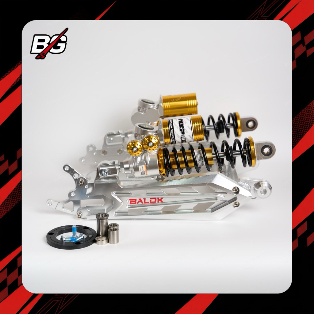 PNP Lion G1/Yadea E8S Pro Combo 330 มม.สวิงอาร์มปรับโช้คอัพ + ฟรี Brembo P34