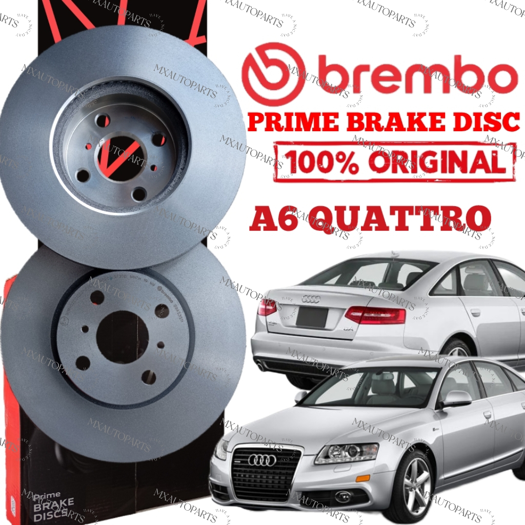 BREMBO AUDI A6 C7 A8 QUATTRO 3.0 11-18Y ดิสก์เบรกหน้า/หลัง