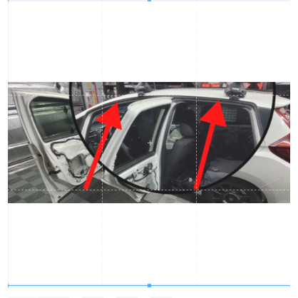 JAZZ GK T5A 2014-2021 ยางประตูด้านใน UPPER SUB SEAL ROOF 72325-T5A-003 72365-T5A-003