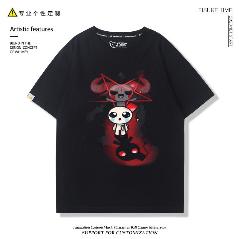 The Binding of Isaac - เกมรวมของ Isaac - เสื้อยืดแขนสั้นสําหรับผู้ชายและผู้หญิง เสื้อผ้าผ้าฝ้ายแท้22