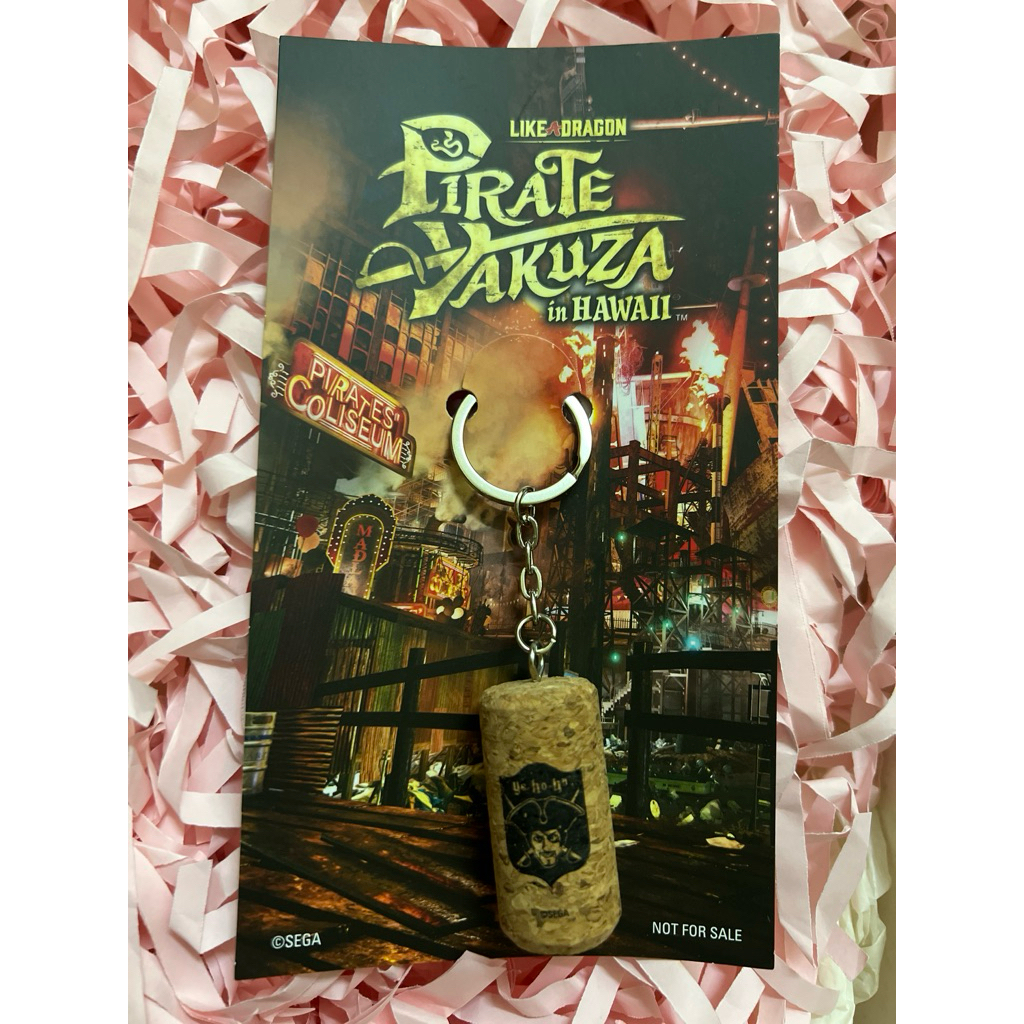 Like a Dragon Pirate Yakuza in Hawaii Cork พวงกุญแจของสะสม