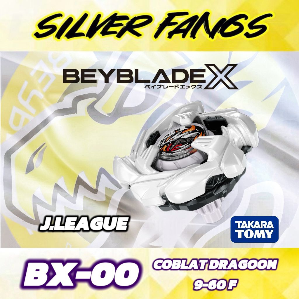 TAKARA TOMY BEYBLADE X BX-00 Cobalt Dragoon 9-60F Metal Coat: White J.League Ver.