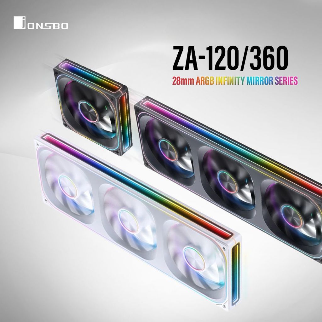 พัดลม Jonsbo ZA-120B / ZA-120W / ZA-360B ARGB