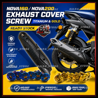 AVETA NOVA160 / NOVA200 EXHAUST COVER CARBON HONEYCOMB NOVA 160 / NOVA 200 PROTECTED COVER EKZOS MUFFLER COVER PIPE EKOZ