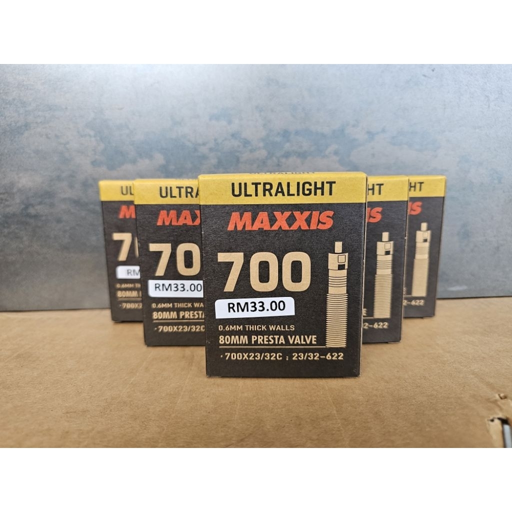 Maxxis Ultralight Inner Tube 700x23/32C FV80mm Presta Valve