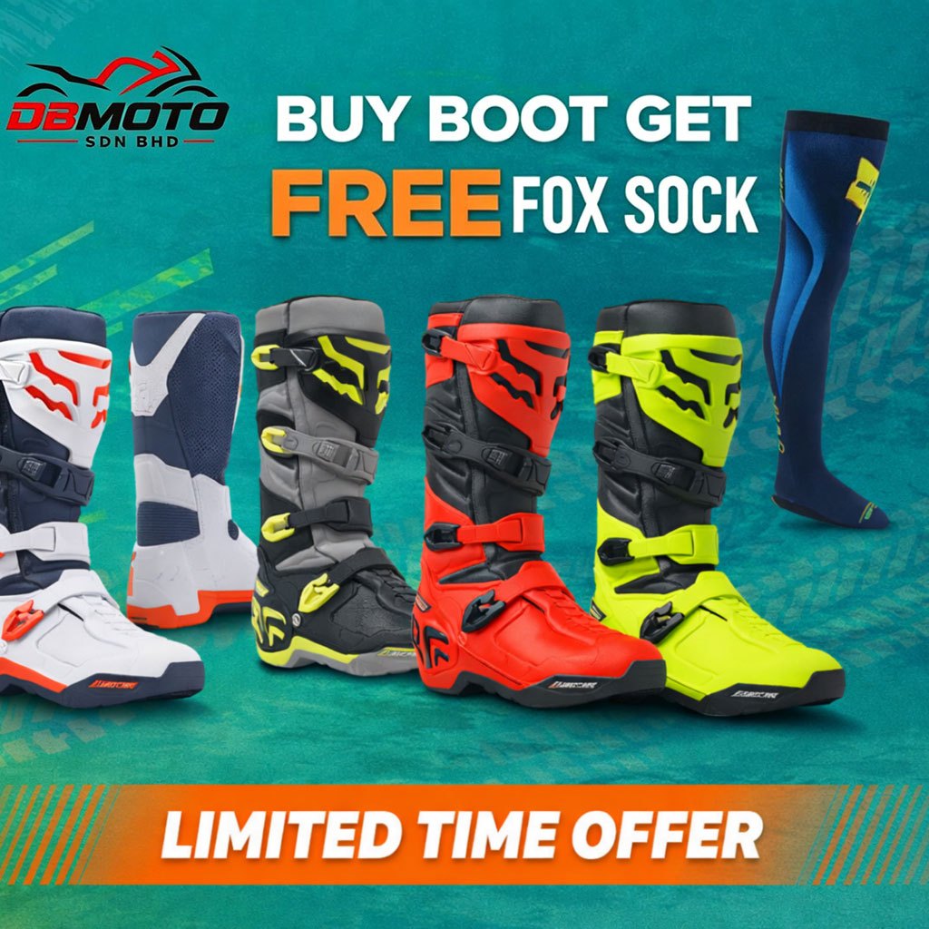 🎊 [ฟรี Fox Stoking]🎊US Size FOX Racing Comp X Off Road Boots /FOX Racing Comp BootsGEAR UP สําหรับกา