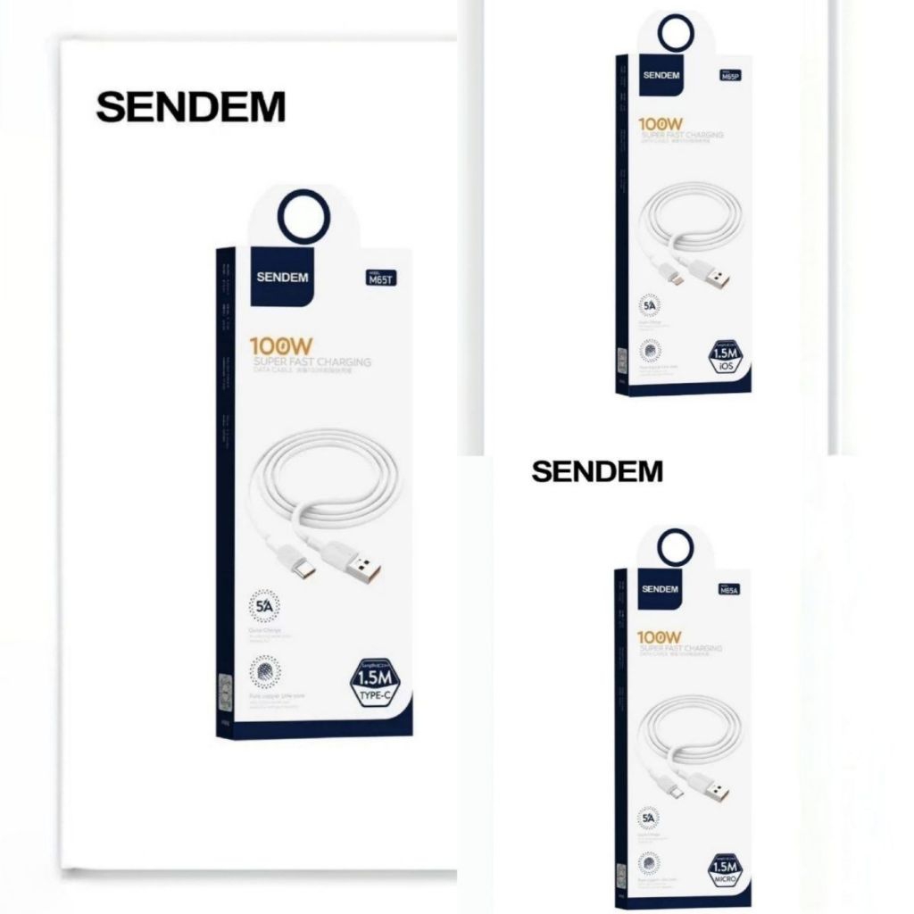 Sendem M28(Micro) และ Sendem M28(Micro) 6A สายเคเบิลข้อมูลชาร์จเร็ว